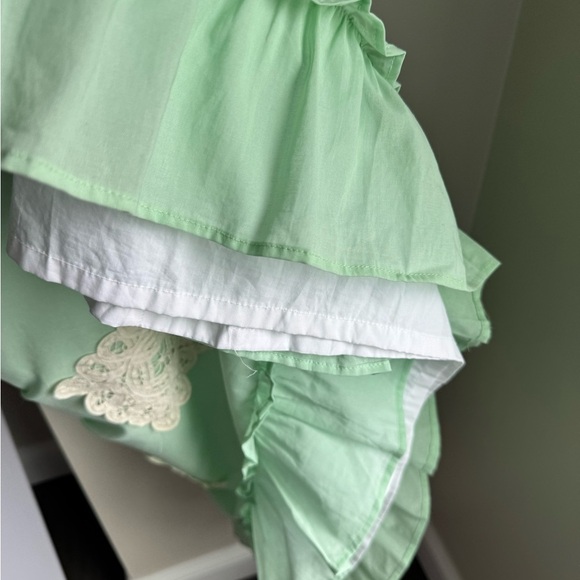 Well Dressed Wolf Daydream Mint Green Crocheted Strap Dress Size 8 - Picture 7 of 7